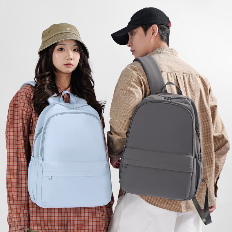 Simple Backpack Couple Versatile Trendy Schoolbag Large Capacity Student Computer Travel Lightweight Backpack