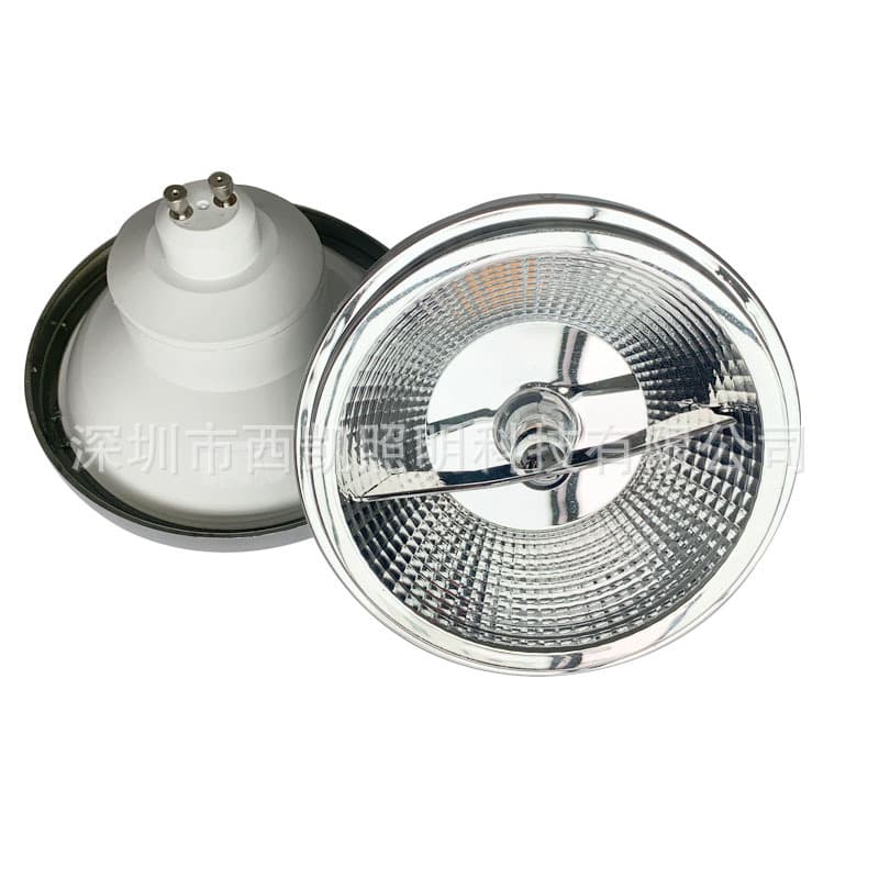 Manufacturer dimmable led cob ar111 bold lamp 12W G53 GU10 downlight 85-265V with light guide column