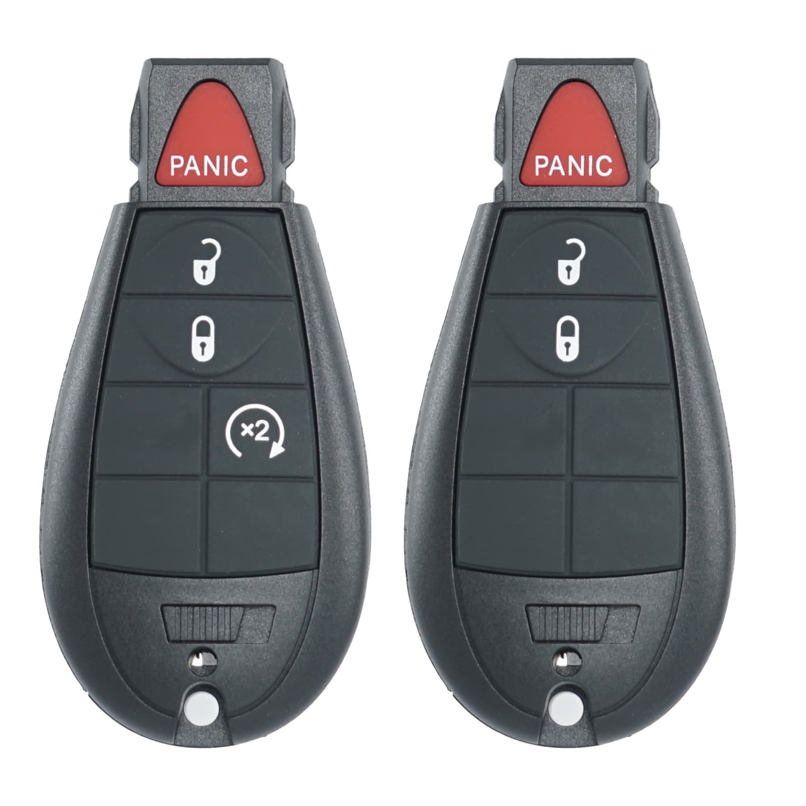Compatible with Dodge Jeep 2-Button 3-Button Semi-Smart Car Key Remote Shell