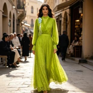 Cross-Border Factory Direct Women's Fashion Elegant Solid Color Hollow-Out Lace Goddess Maxi Dress Multiple Colors in Stock