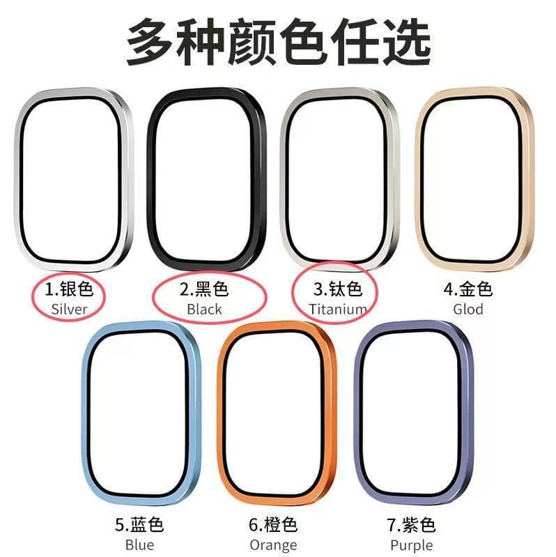 Compatible with Apple Watch Ultra Screen Protector, Titanium Alloy Frame Integrated HD Privacy Film 49mm