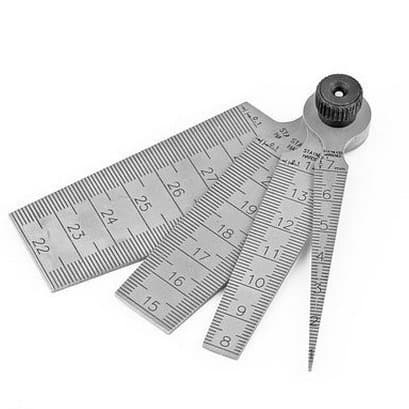 Hole Gauge Inner Diameter Gauge Gap Gauge Wedge Triangular Feeler Gauge Taper Gauge Conical Gap Gauge Double-Sided 0-29mm
