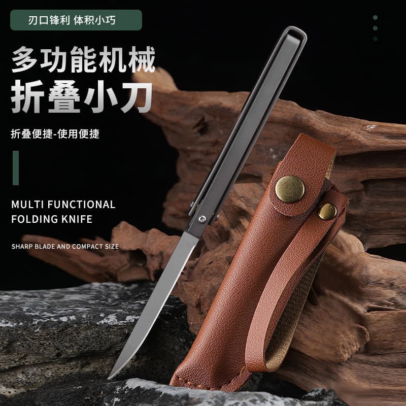 Cloud Ink Dragon And Phoenix Double Blade Kitchen Fruit Knife Outdoor Camping Multi-Function Tool Stainless Steel Modern Simple Style