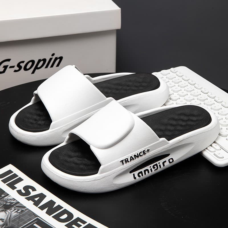 High Aesthetic Thick Bottom Non-Slip Indoor Home Use Slippers For Men And Women Summer Couple Bathroom Slippers