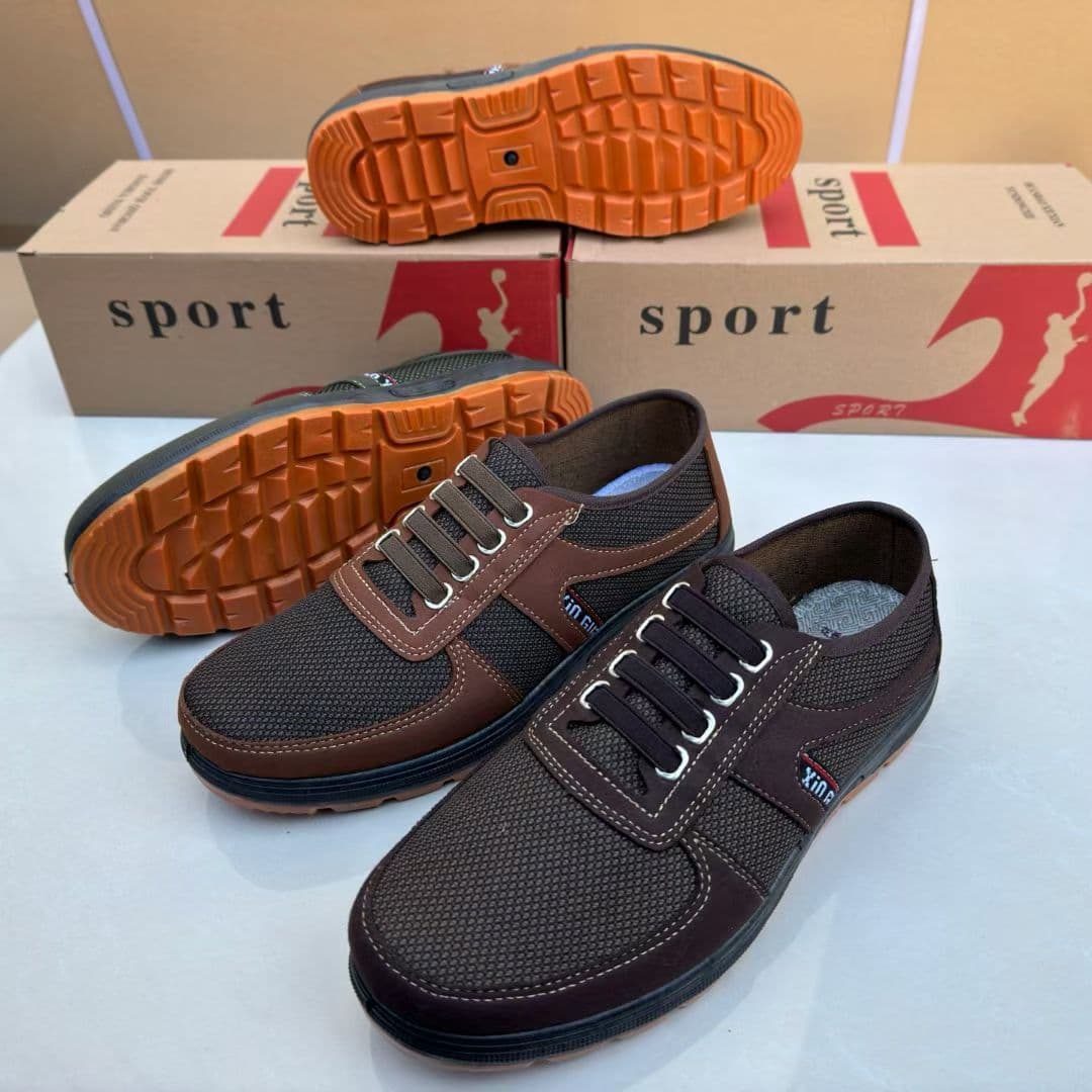 2025 Spring and Autumn New Style Four-Rib Old Beijing Men's Cloth Shoes Rubber Sole Foot-Friendly Comfortable Casual In-Stock Elderly Shoes