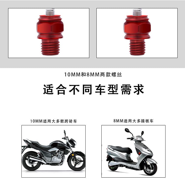 Scooter Spring Smiley Face Screw Motorcycle Rearview Mirror Hole Decorative Nut Reverse Mirror Plug