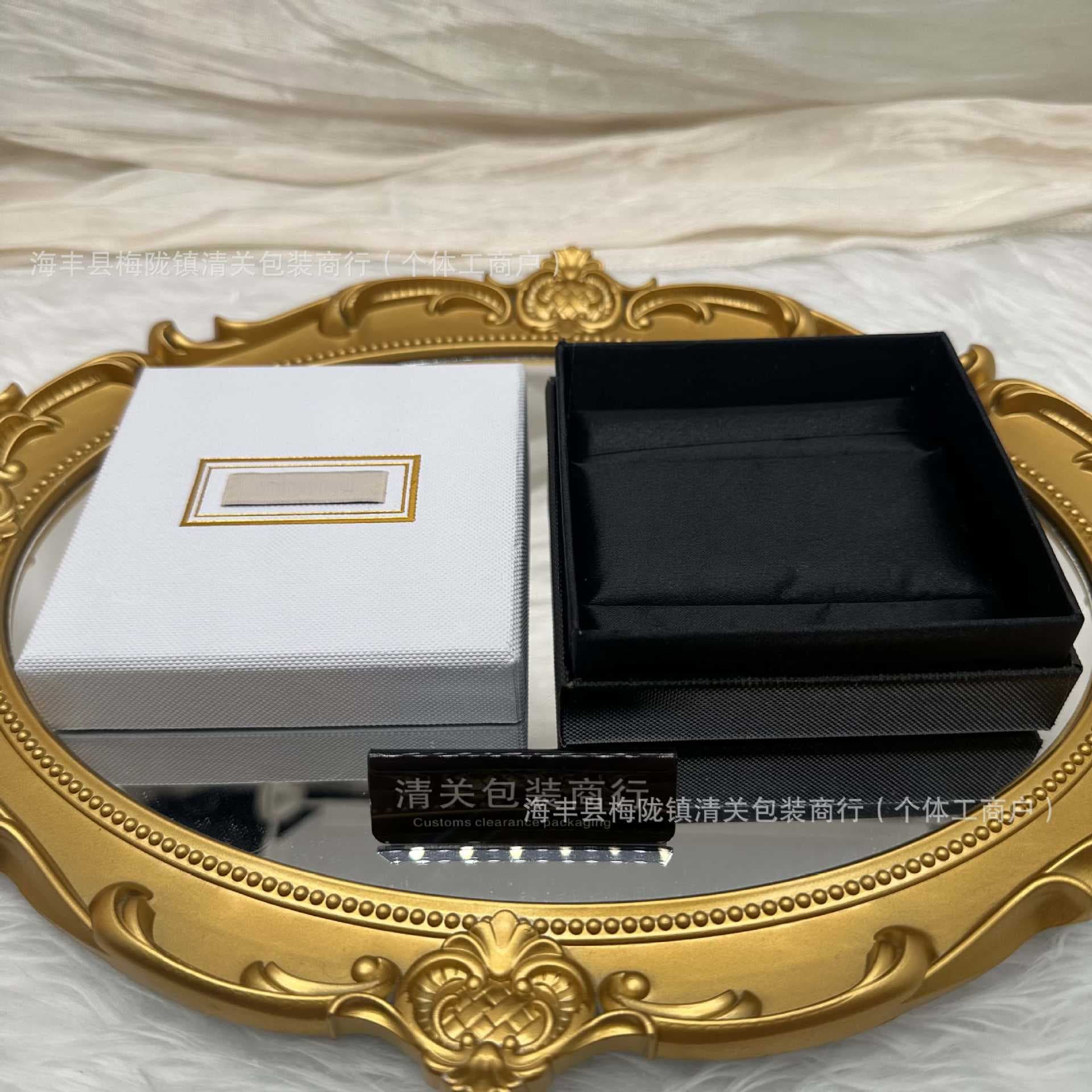 Miu Pink Packaging Box New Style Miu Bow Pearl Elegant Necklace Earrings Ear Clips Stud Earrings Box Gift Set