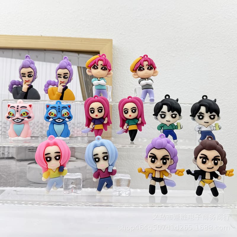 Cross-Border Hunter Girls Group Keychain Doll Pendant Popular Kpop Hunter Girls Group Keychain Keychain Pendant Korea