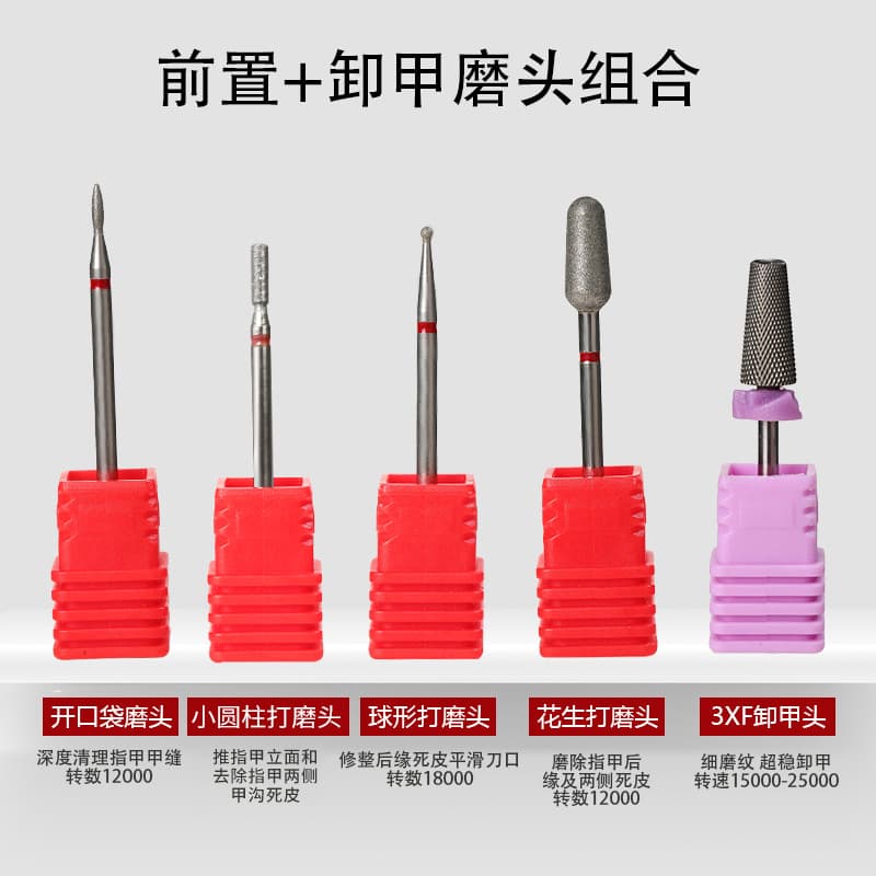 Nail Drill Bit Tungsten Steel Cuticle Pusher for Pre-treatment, Russian Manicure Removal, Pocket Tool for Nail Salons, Dead Skin Remover