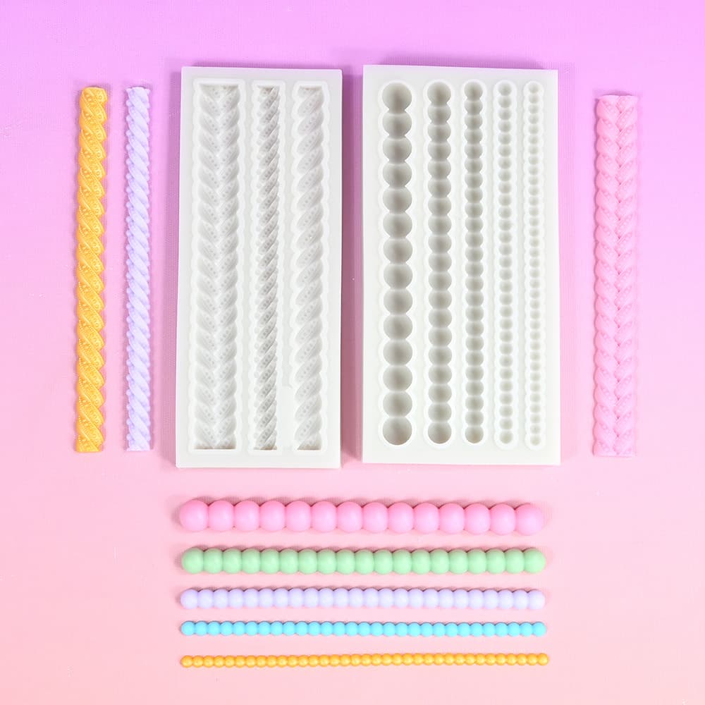 Bag Chain, Pearl Chain, Hemp Rope, Fondant Cake Decoration, Silicone Mold, Chocolate Baking Tools, Resin Mold