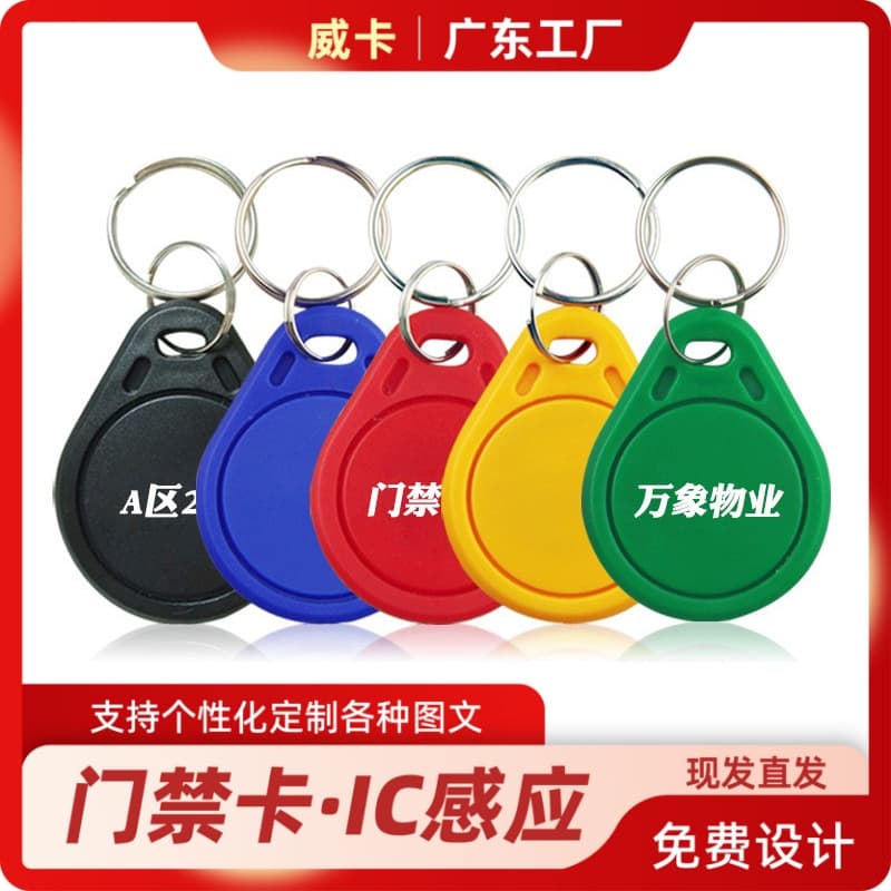 Guangdong Manufacturer No. 3 IC Keychain Card UID Card Owner Access Card Elevator CUID Keychain NFC 215 White Card
