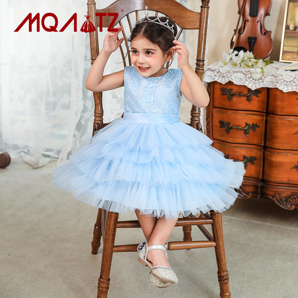 Amazon New Style Cake Skirt Baby Gown European American Embroidery Net Princess Dress Children's Dress