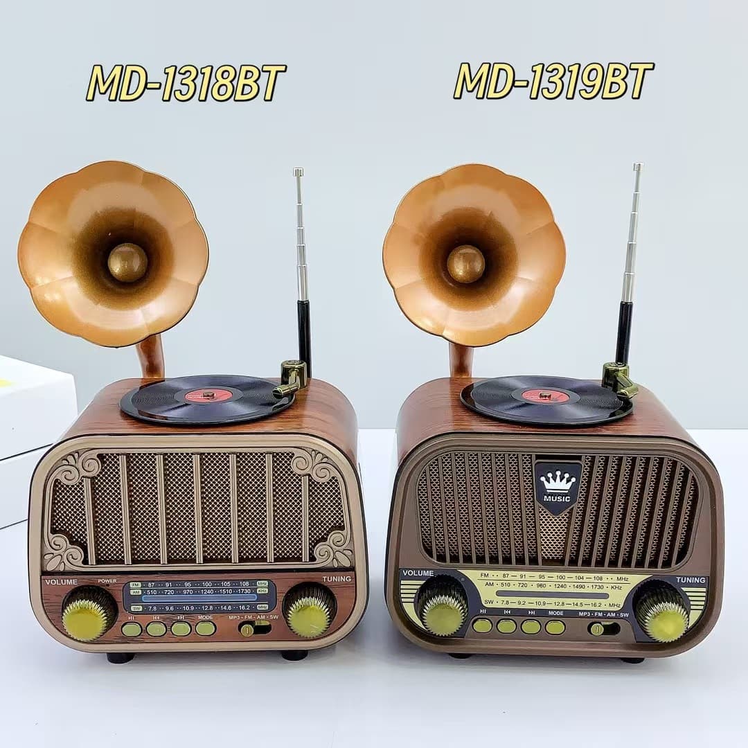 Vintage New Creative Desktop Bluetooth Speaker Portable Multimedia FM/AM/SW Outdoor Antenna Radio