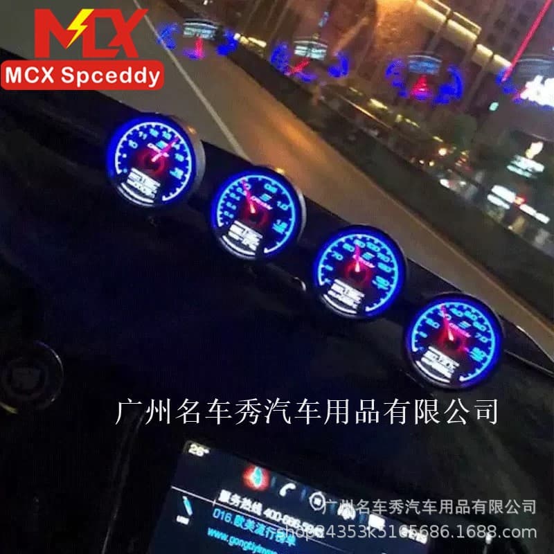 Cross-border Hot-selling Car Modification Racing Gauge Water Temperature Oil Pressure RPM Vacuum Turbo Pressure Gauge
