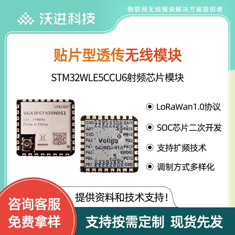 LoRaWAN node module STM32WLE5CCU6 low power long range SX1262 RF module