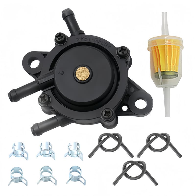 Fuel Pump Kit, Negative Pressure Gas Pump with Oil Filter, Fuel Hose, Clamp, Universal Motorcycle Accessories, Cross-Border Hot Sale