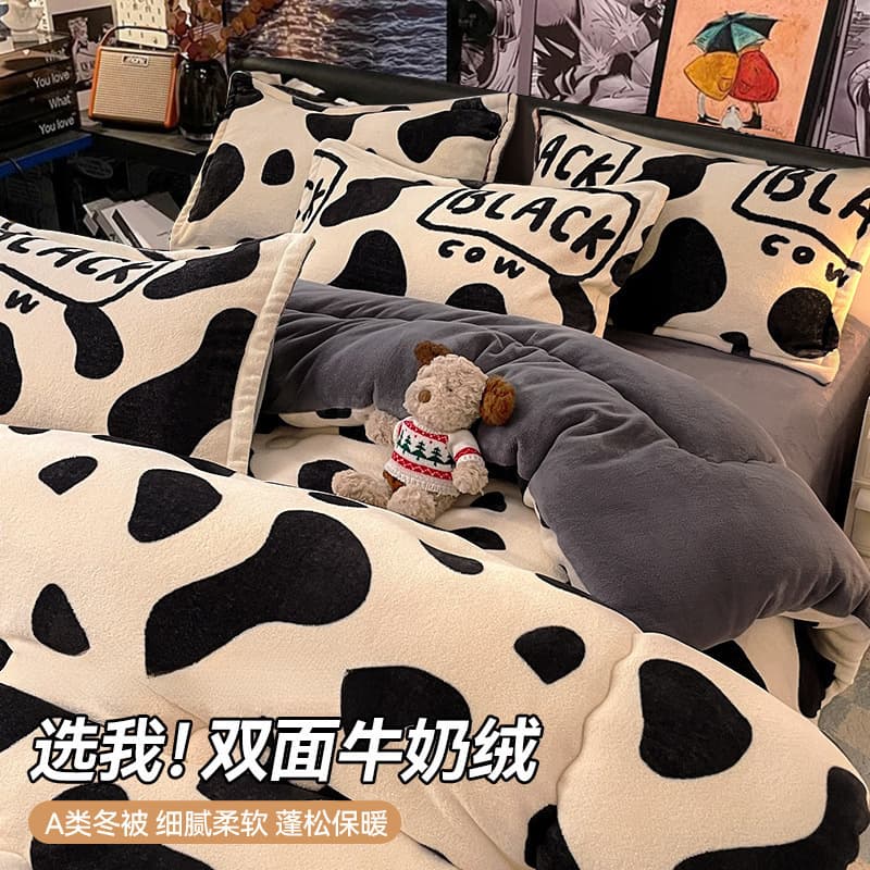 Autumn and Winter Cotton Quilt Milk Velvet Winter Thickened Warm Duvet Lamb Velvet Dormitory Single Student Quilt Core