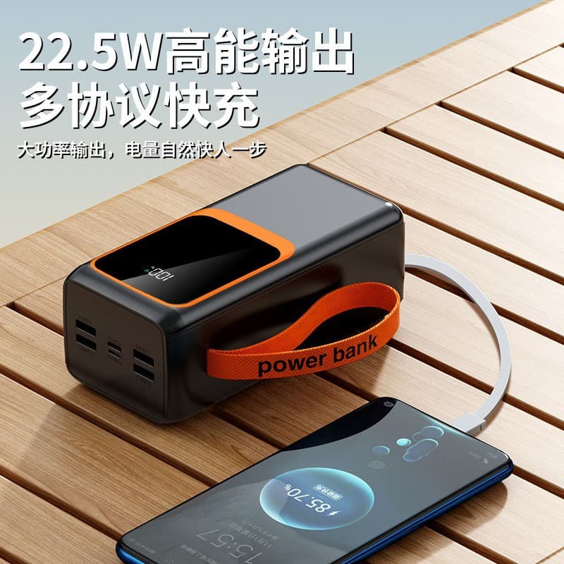 22.5W Fast Charging Power Bank 50000mAh Outdoor Power Bank Large Capacity Power Supply 3C Certified Flight Approved