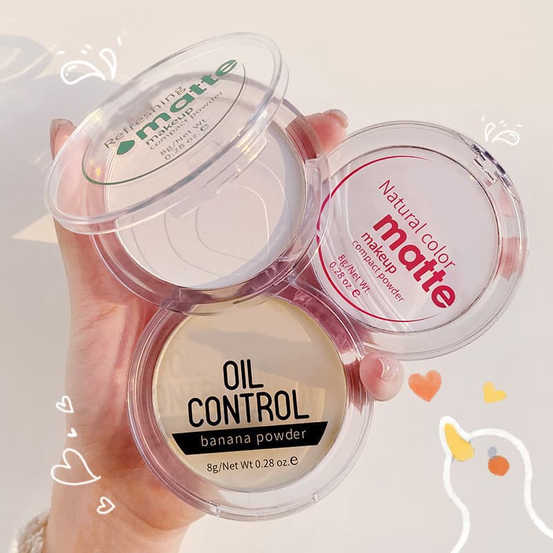 Concealer Banana Powder Compact Long-Lasting Clear Loose Powder Touch-Up Finishing Powder Waterproof Brightening Setting Powder Highlighter Cream Custom