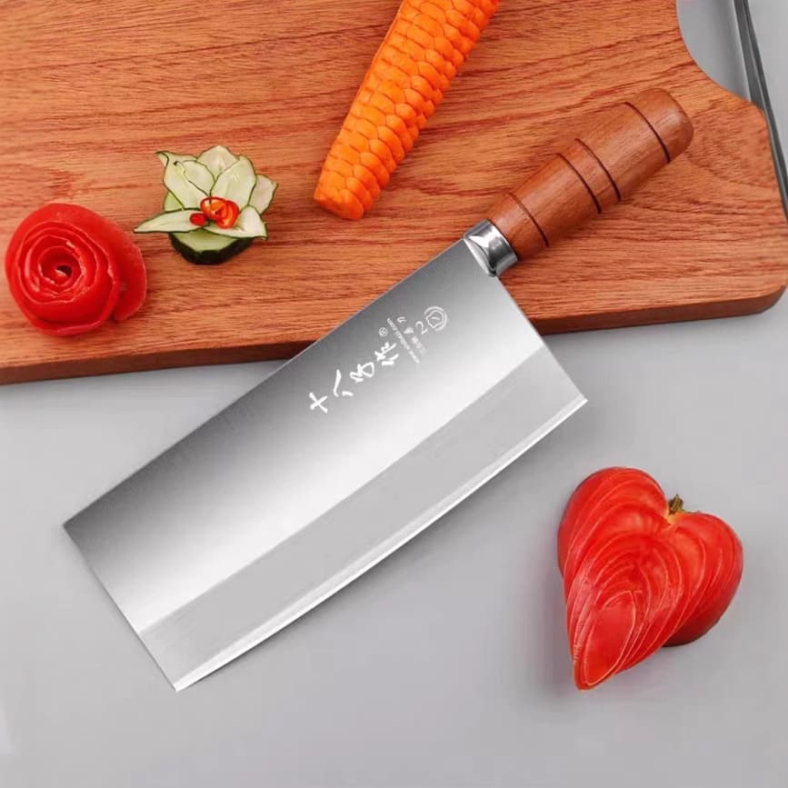 Chef's knife by Yangjiang Shibazi, tri-ply steel slicing professional dedicated Sang knife for home kitchen, sharp
