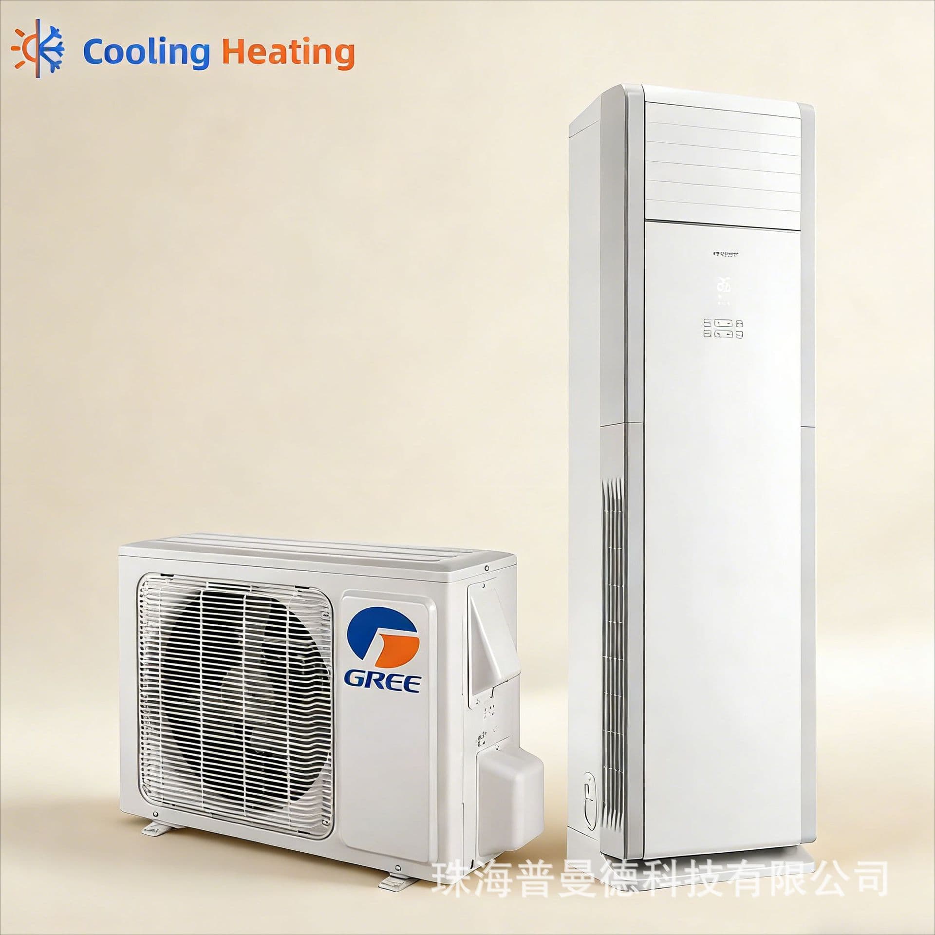 Gree Air Conditioner 3HP Floor Standing Inverter Home Air Conditioner Cabinet Cooling and Heating Air Conditioner