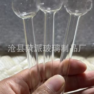 Heat resistant high borosilicate glass straw, 10mm