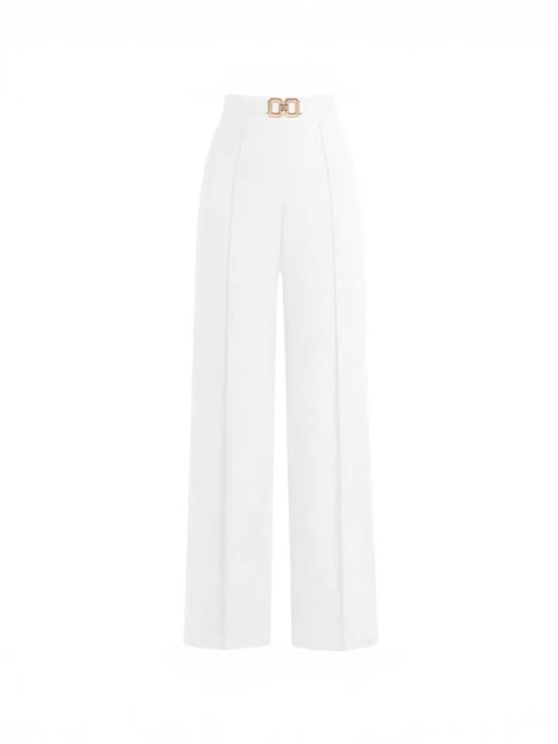 Cross-border Amazon Europe and America Summer High-Waist Commute Slimming Draped Versatile Casual Wide-Leg Trousers Loose Business Women
