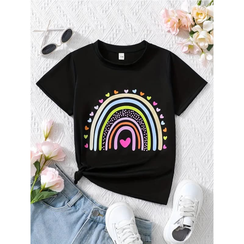 [Cross-border EU Size] Summer Baby Girl Black Clothes Kid Girls Casual