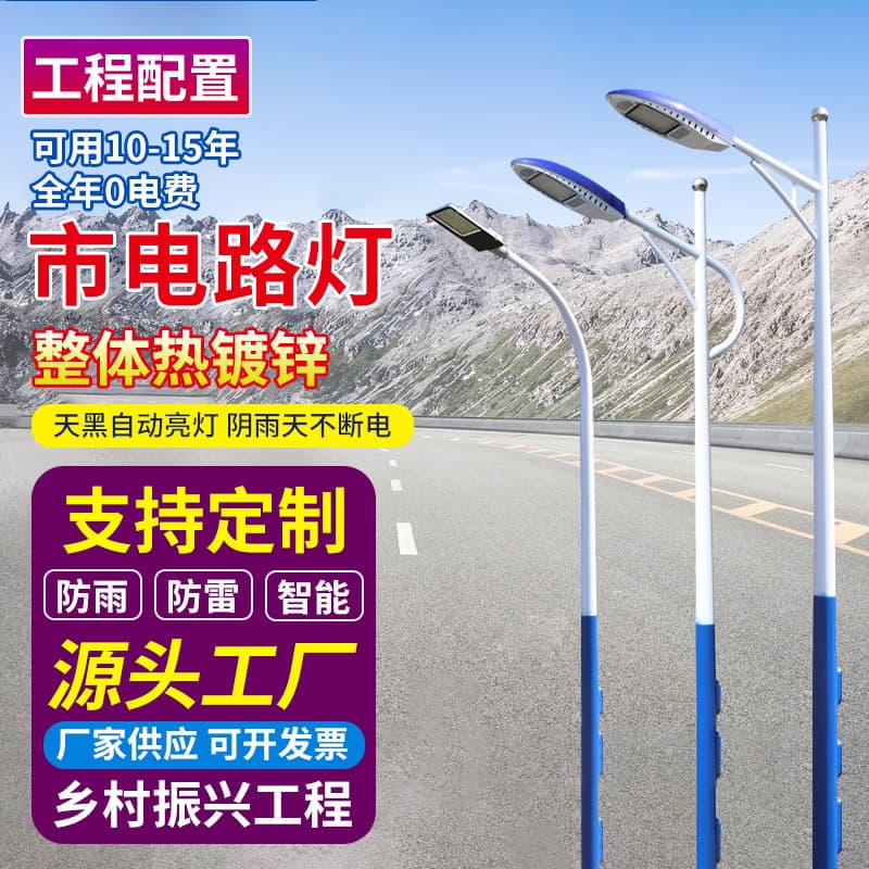 Custom LED High Mast Light LED Street Light 10m Street Light 12m Municipal Road Light Street Light Manufacturer