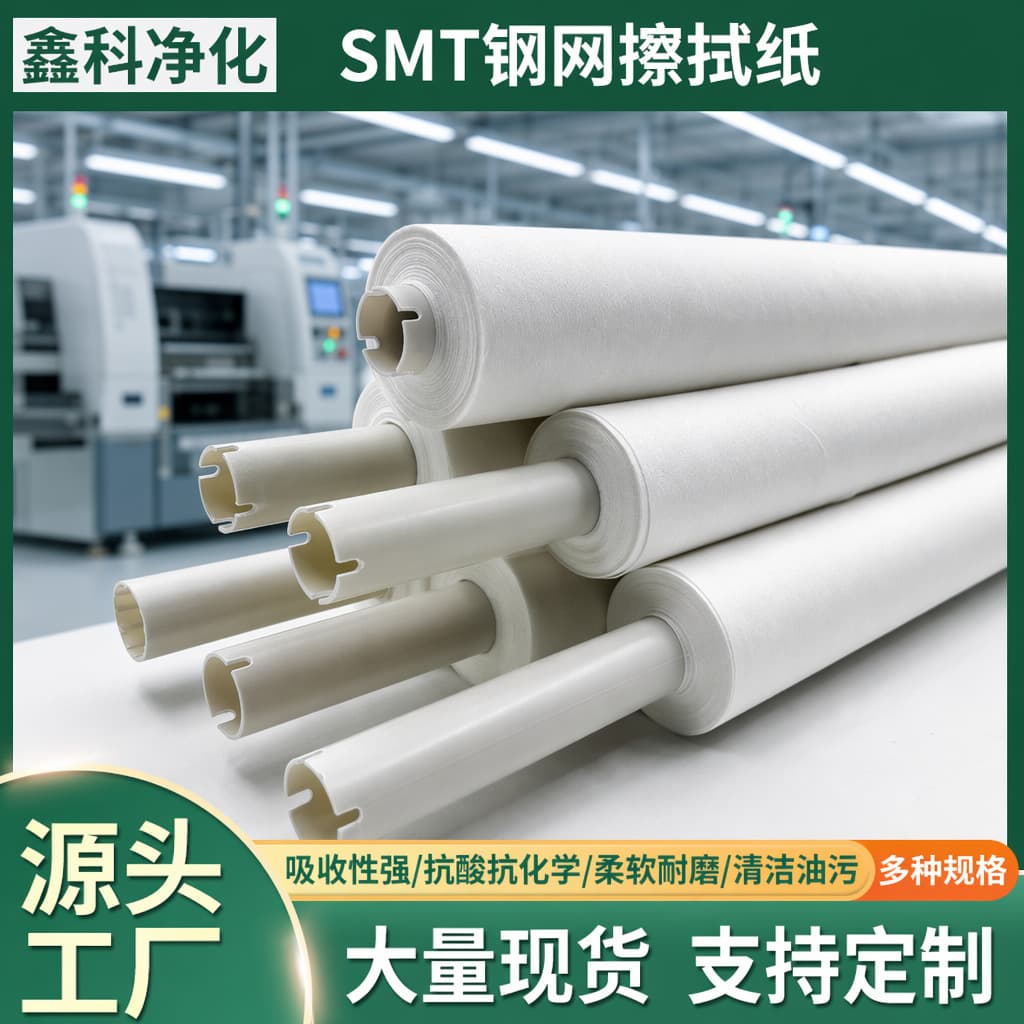 SMT stencil cleaning paper DEK GKG Desen fully automatic printing machine solder paste stencil cleaning paper dust-free roll paper