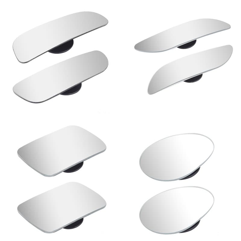 Car infinity rearview mirror glass small round mirror car reversing reflective reversing auxiliary blind spot mirror wide-angle long mirror