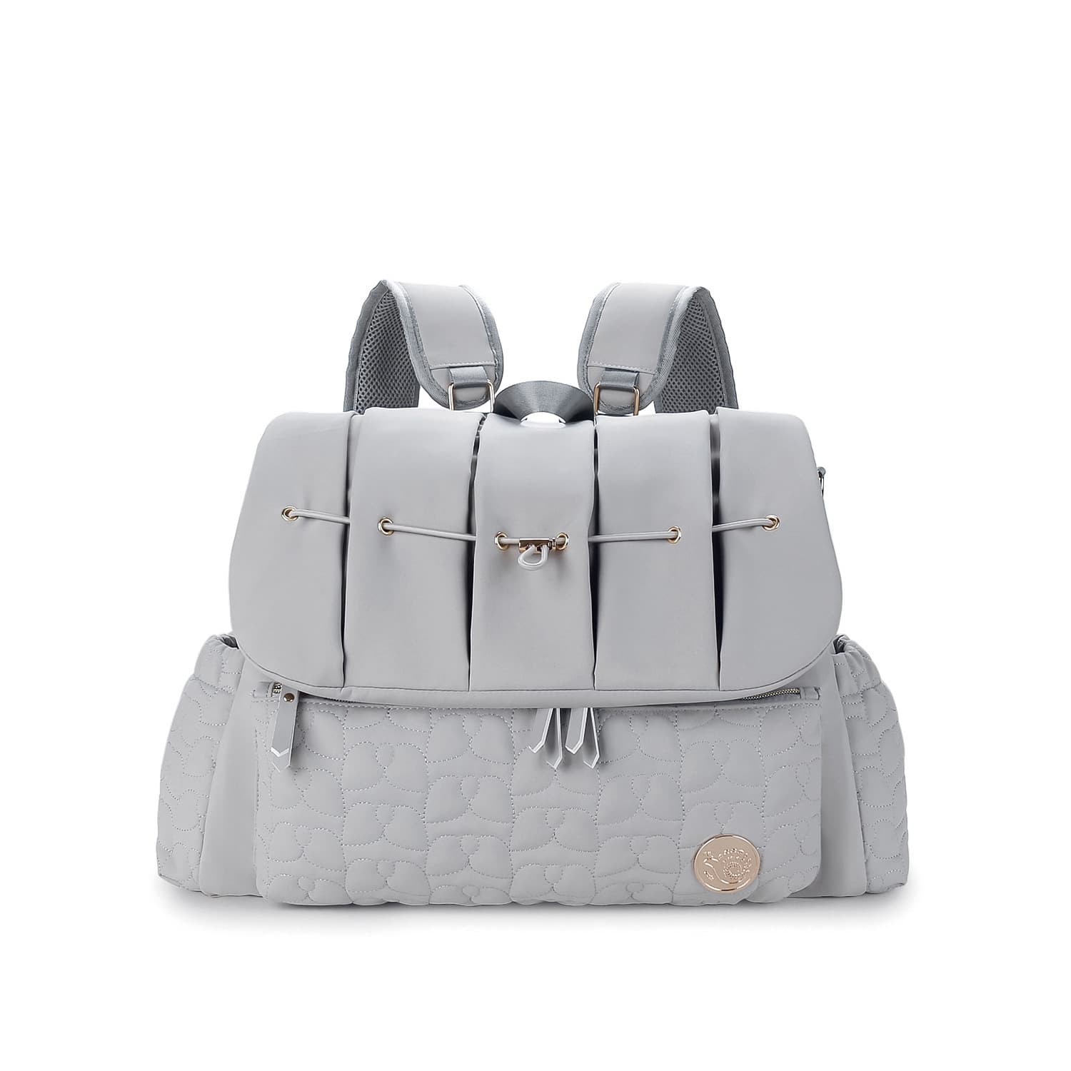 Waterproof Quilted Mommy Bag Crossbody/Backpack Multifunctional Diaper Bag Large Capacity Baby Travel