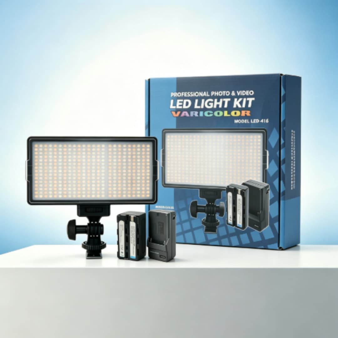 LED416 Fill Light for Live Streaming, Portable Photography Light for Influencers and Streamers, Beauty Video Lighting