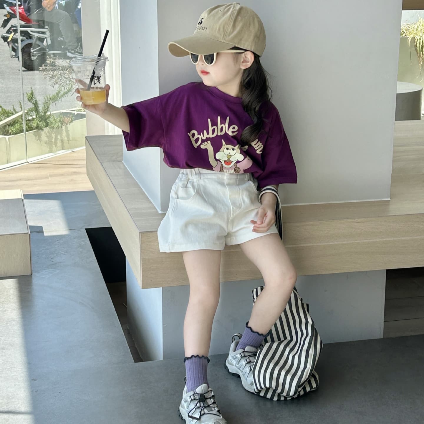 Girls T-shirt summer new style for children 2-7 years old Korean style short-sleeved tops children's half-sleeved bottoming shirts fashionable
