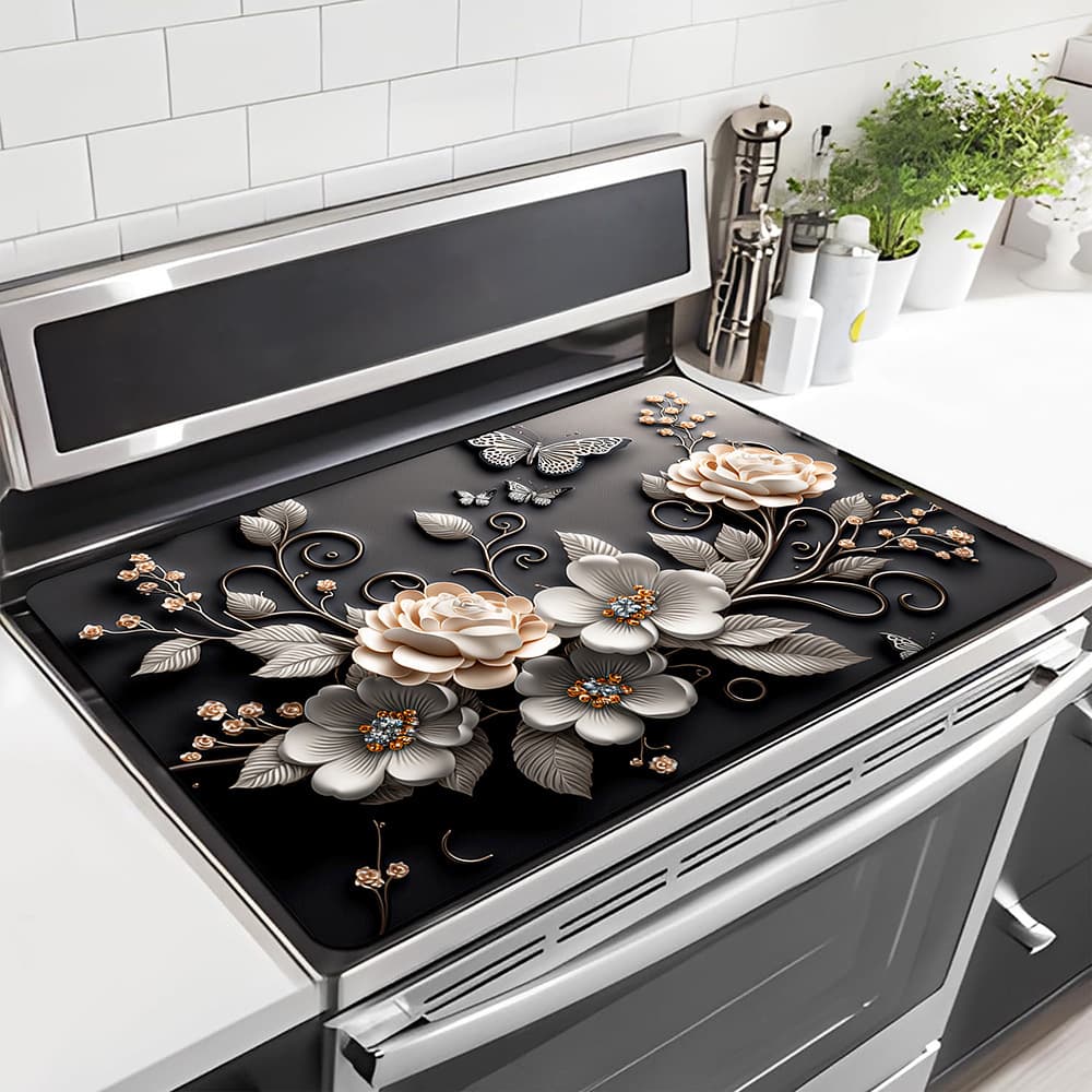 Cross-Border New Kitchen Essential Stove Dust Mat Absorbent Anti-Slip Mat Multifunctional Sun Protection Placemat Durable and No
