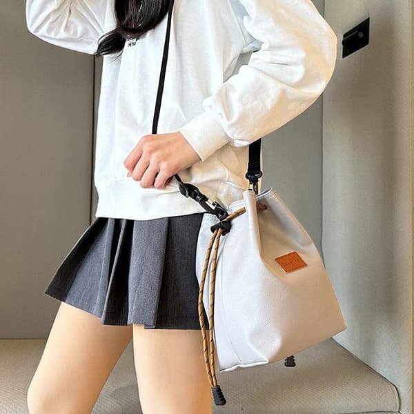 Lens bag storage bag for mirrorless digital cameras, card insert, PU protective cover, shoulder bag for men and women.