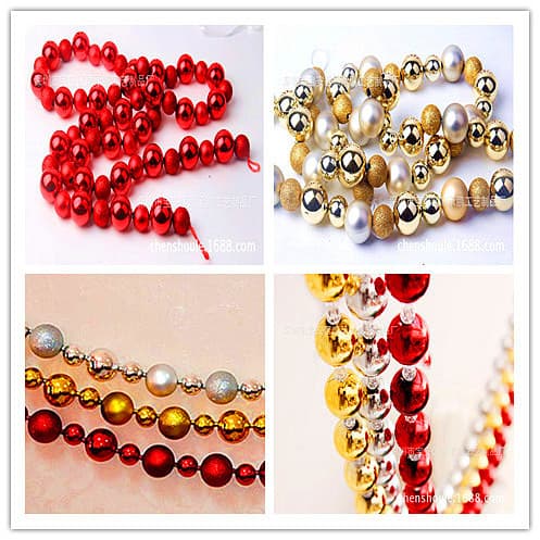 Factory Direct Christmas Ball String Electroplated Ball String Christmas Ball Window Decoration Ball Internet Celebrity Decoration