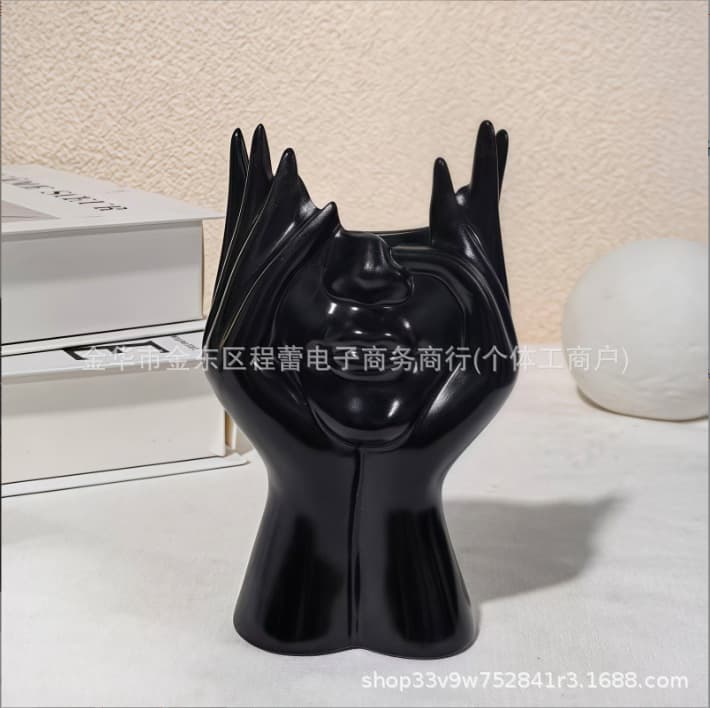 Cross-border Creative Human Body Art Shape Office Supplies Desktop Multifunctional Storage Pen Holder Makeup Brush Holder Decoration