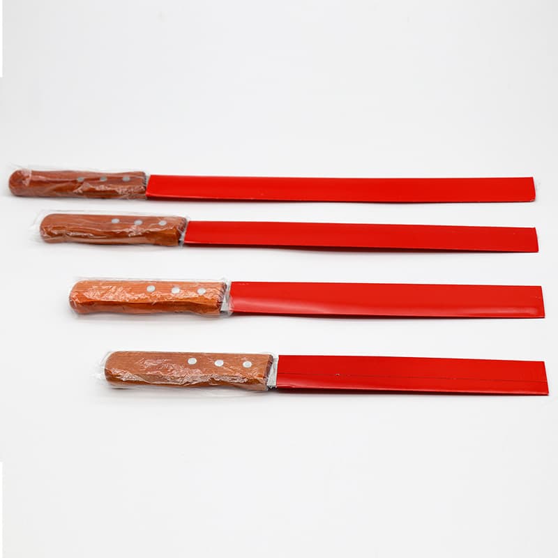 Cross-Border Wooden Handle Stainless Steel Bread Knife Coarse Tooth Toast Slicing Knife Serrated Knife Fine Tooth Baking Cake Knife in Stock
