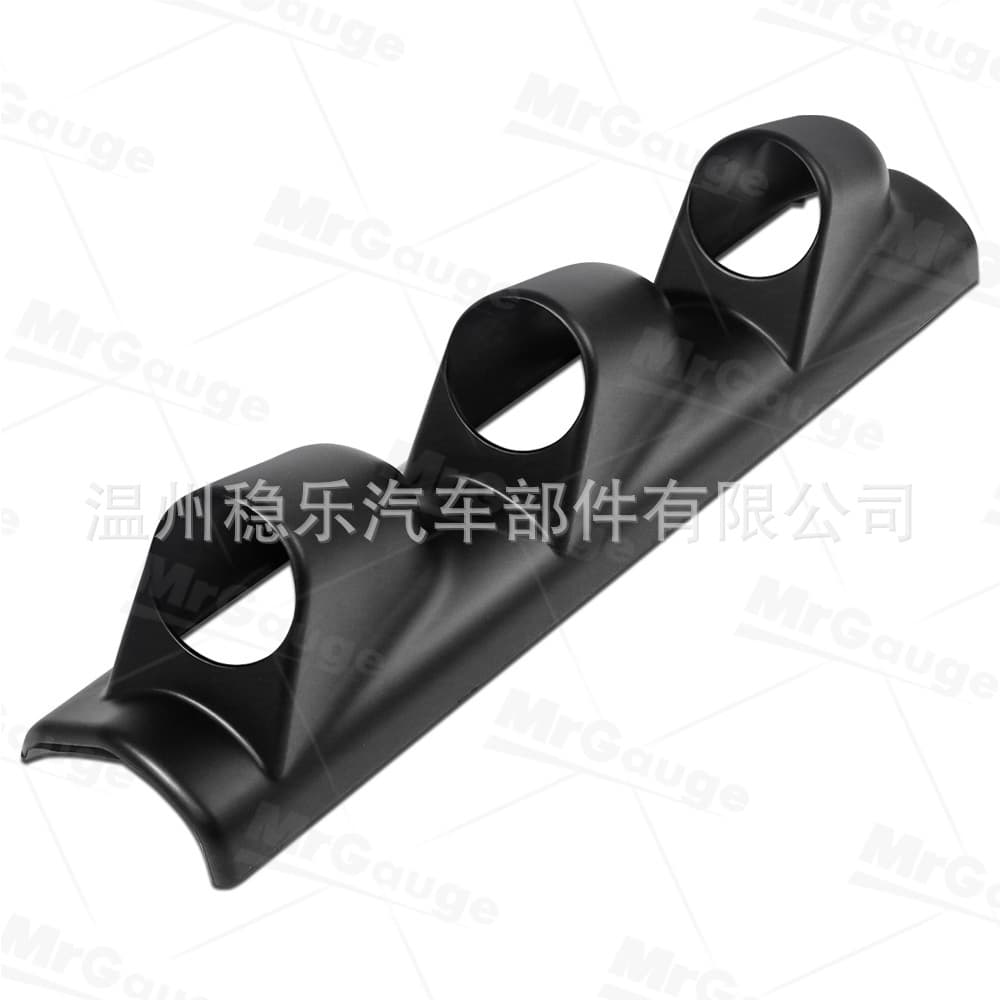 Racing Gauge Mount A-Pillar Triple Gauge Bracket Black Plastic Bracket Universal Modification Accessory