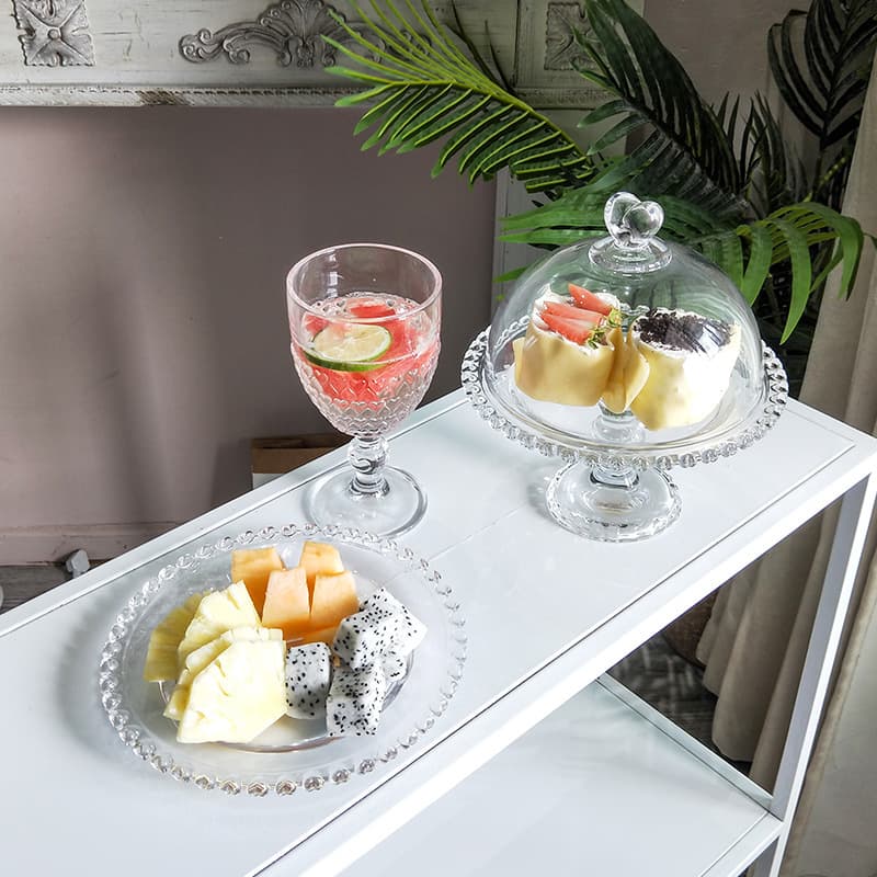 Creative Heart-shaped Edge Ornament Living Room Coffee Table Salad Snack Fruit Plate Modern Viral Tray