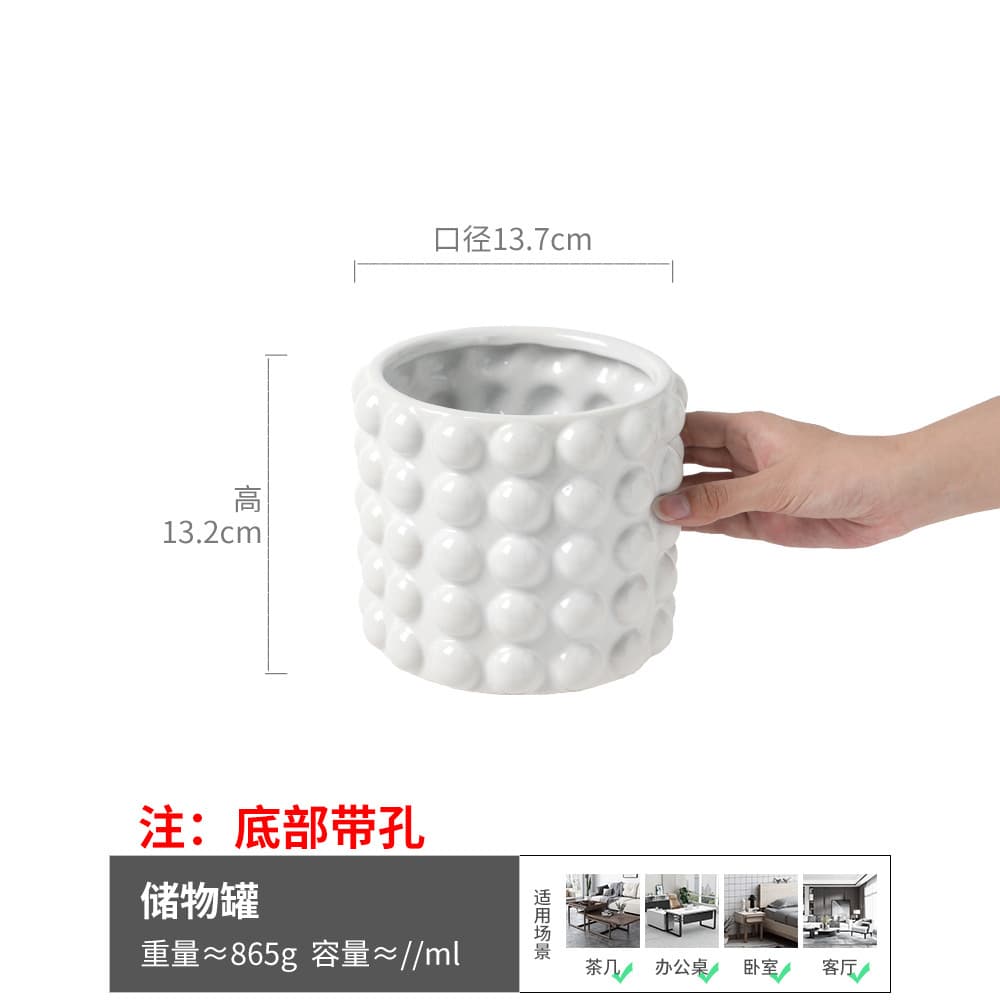 Large Ceramic Vase Japanese Style Flower Arrangement Home Entryway Desktop Decoration Practical Large Storage Jar