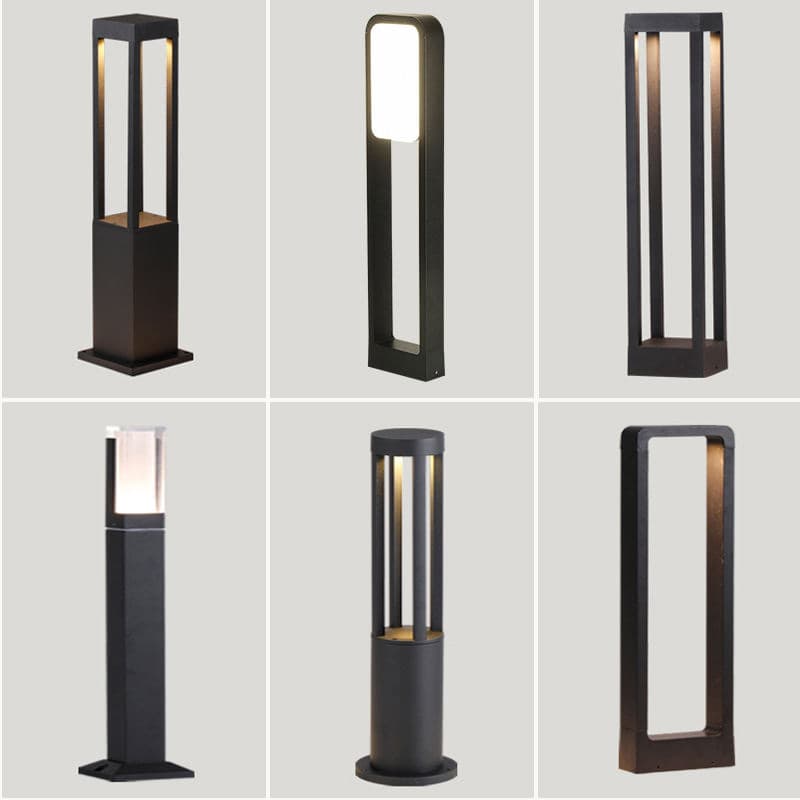 Outdoor lawn lamp waterproof solar garden lamp hotel villa community road lamp self-built house yard lawn lamp