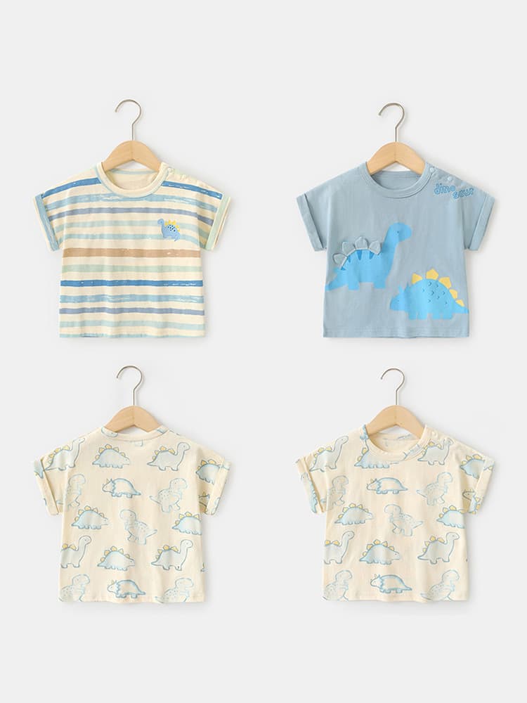 Kaka Panda Baby Boys Casual Short Sleeve T-Shirt Summer Kids Top