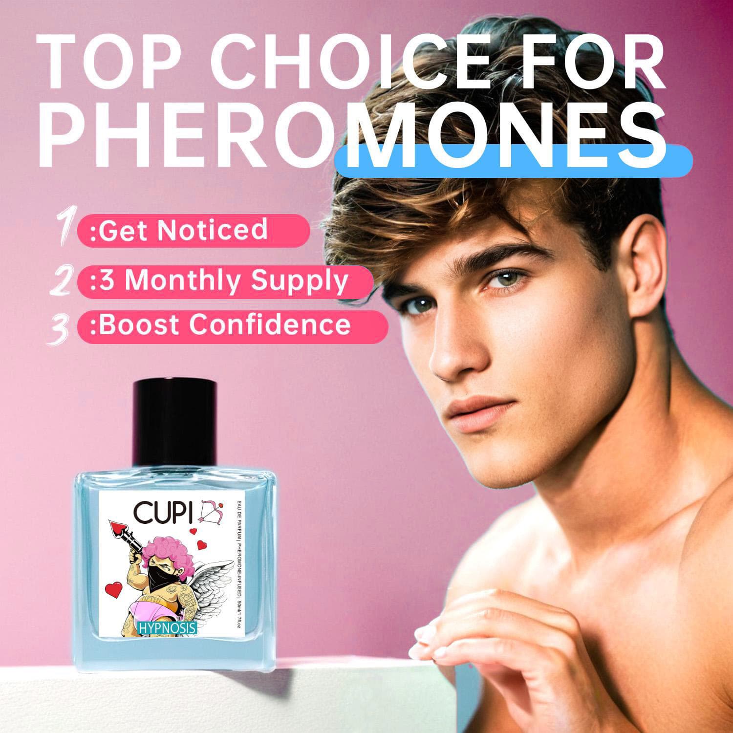 Cross-border Best-selling Cupid Perfume 50ml Long-lasting Fragrance Portable Scent Premium Cupid Perfume