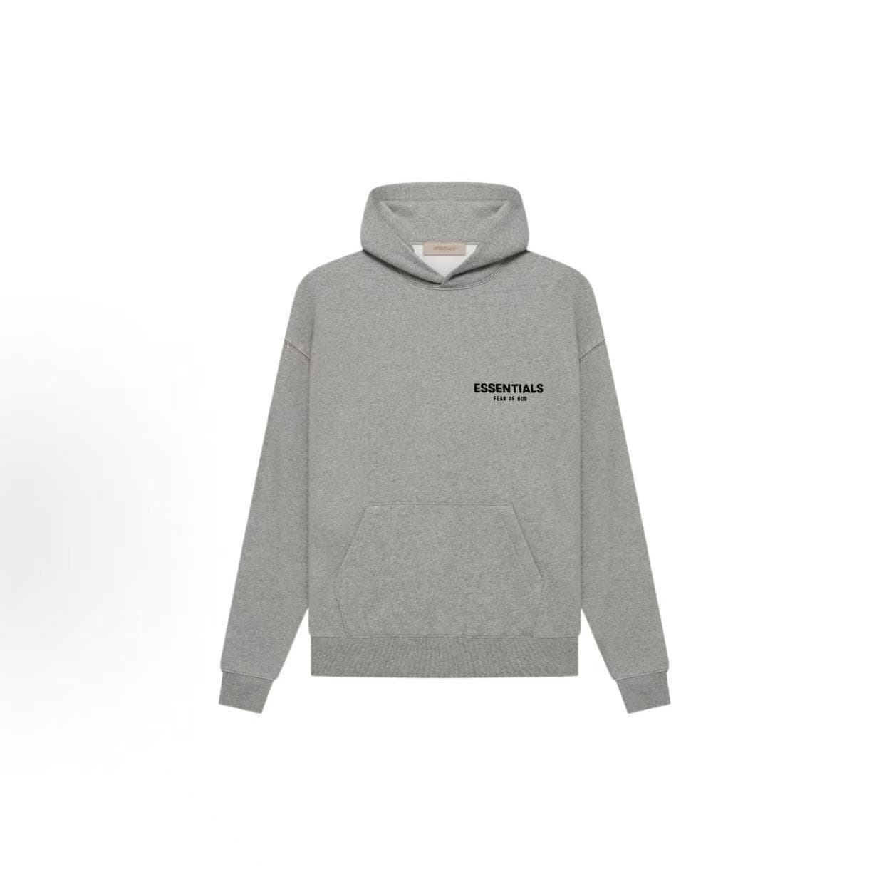 Essentials-SS22 - Front and back flocked printed pullover hooded sweatshirt HOODIE sweatshirt