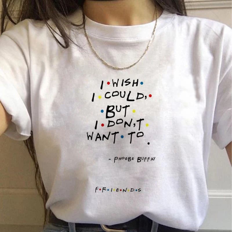 Harujuku Kawaii Friends TV T-Shirt Women Korean Style Fashion