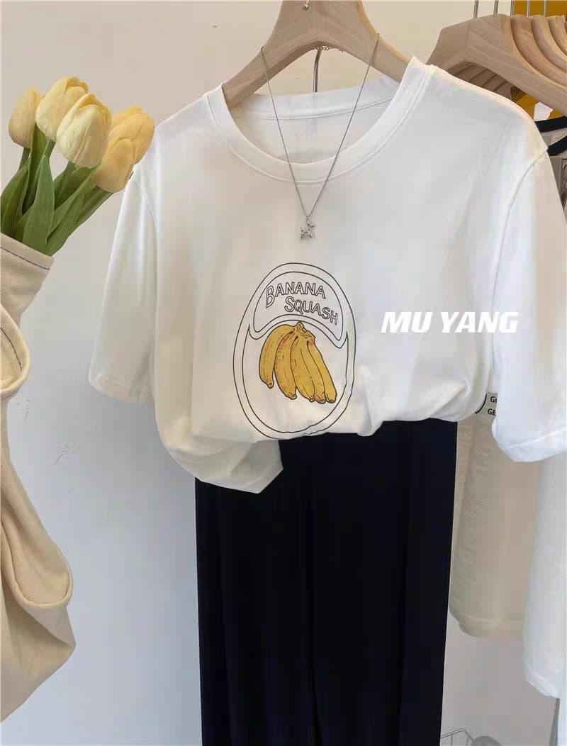 Cotton Printed T-Shirt Women Summer New Short Sleeve Plus Size Loose Casual Couple Top