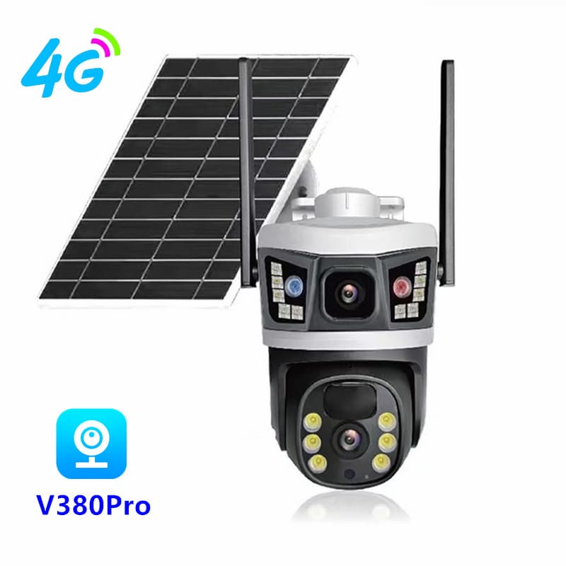 v380pro binocular solar low power gun ball 4G version PTZ surveillance camera home waterproof monitor