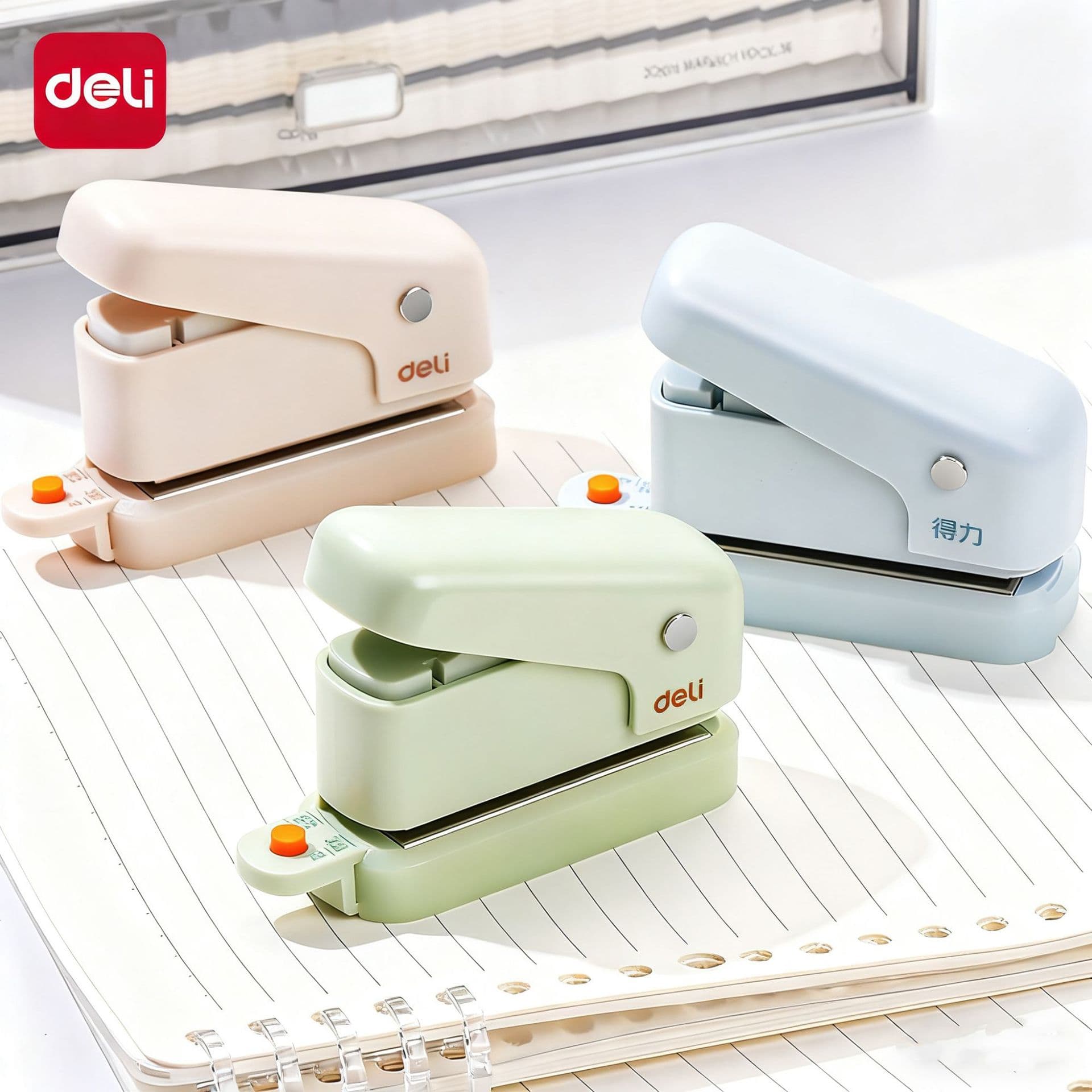 Deli TA856 hole punch 6-hole loose-leaf book 5.5mm hole punch 3-hole loose-leaf punch machine small hole punch